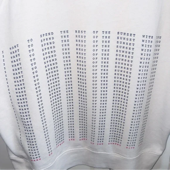 Sundry White Hooded Sweatshirt with Perforated Back Design - Picture 9 of 13